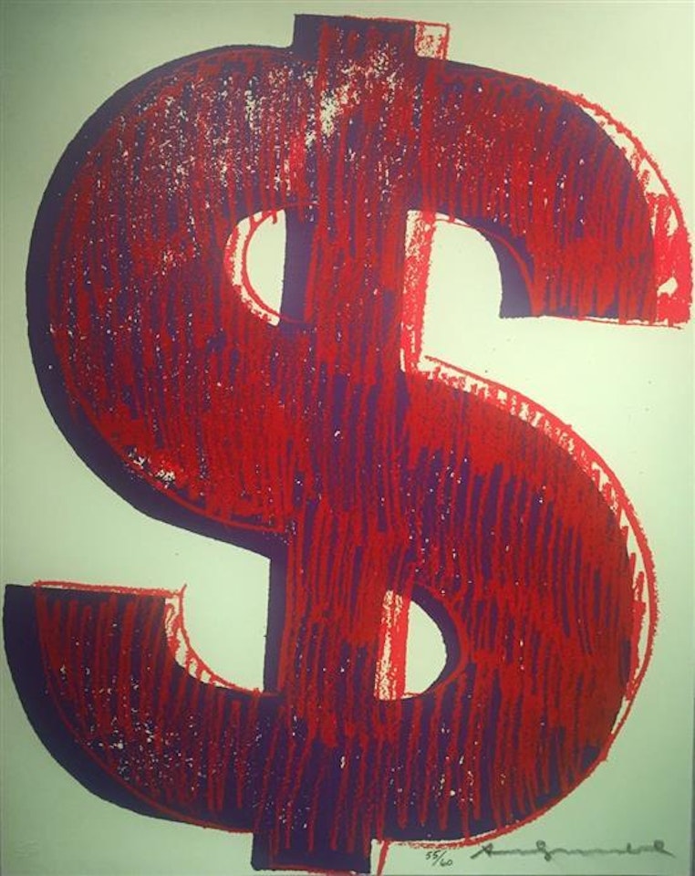 $1 (unique in color) by Andy Warhol