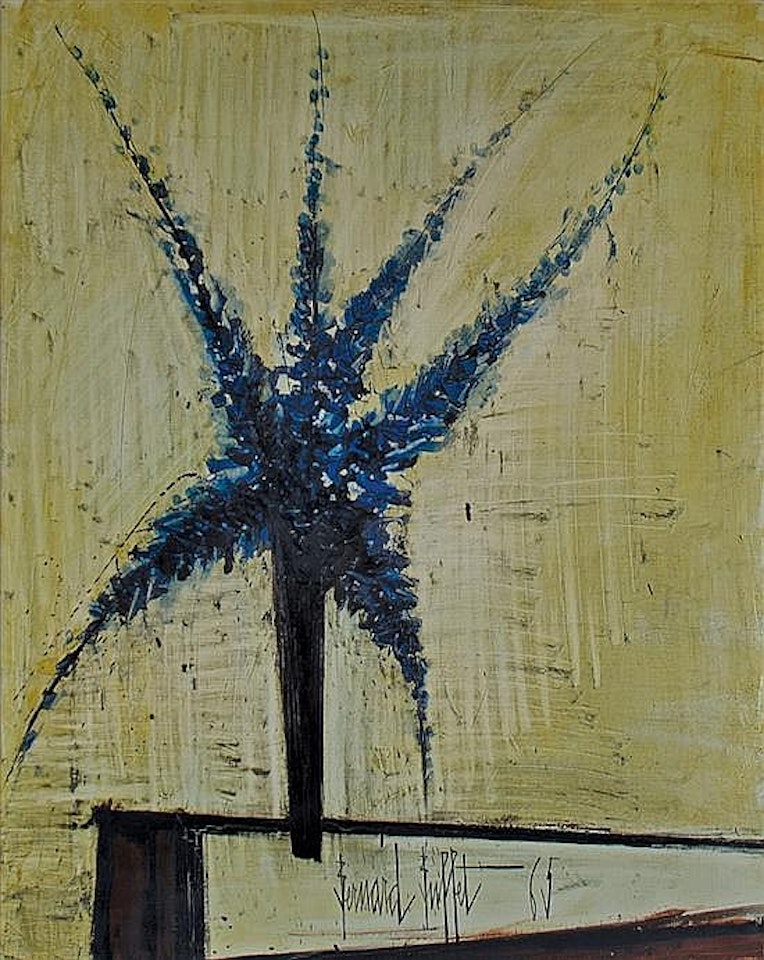 Delphiniums blues by Bernard Buffet