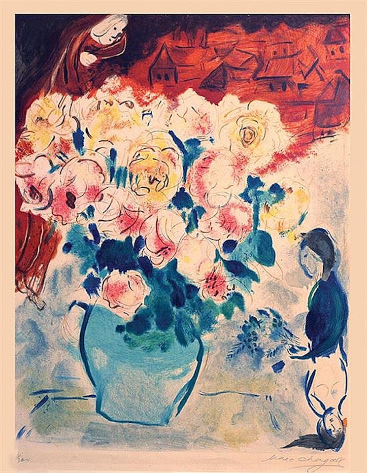 Le bouquet by Marc Chagall
