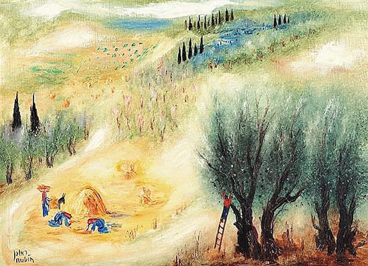 Harvest time in Galilee by Reuven Rubin