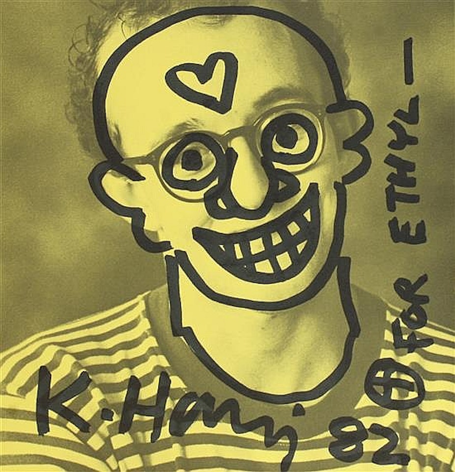 Self-portrait by Keith Haring