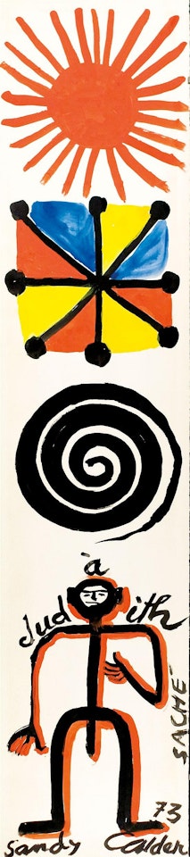 Composition with figure by Alexander Calder