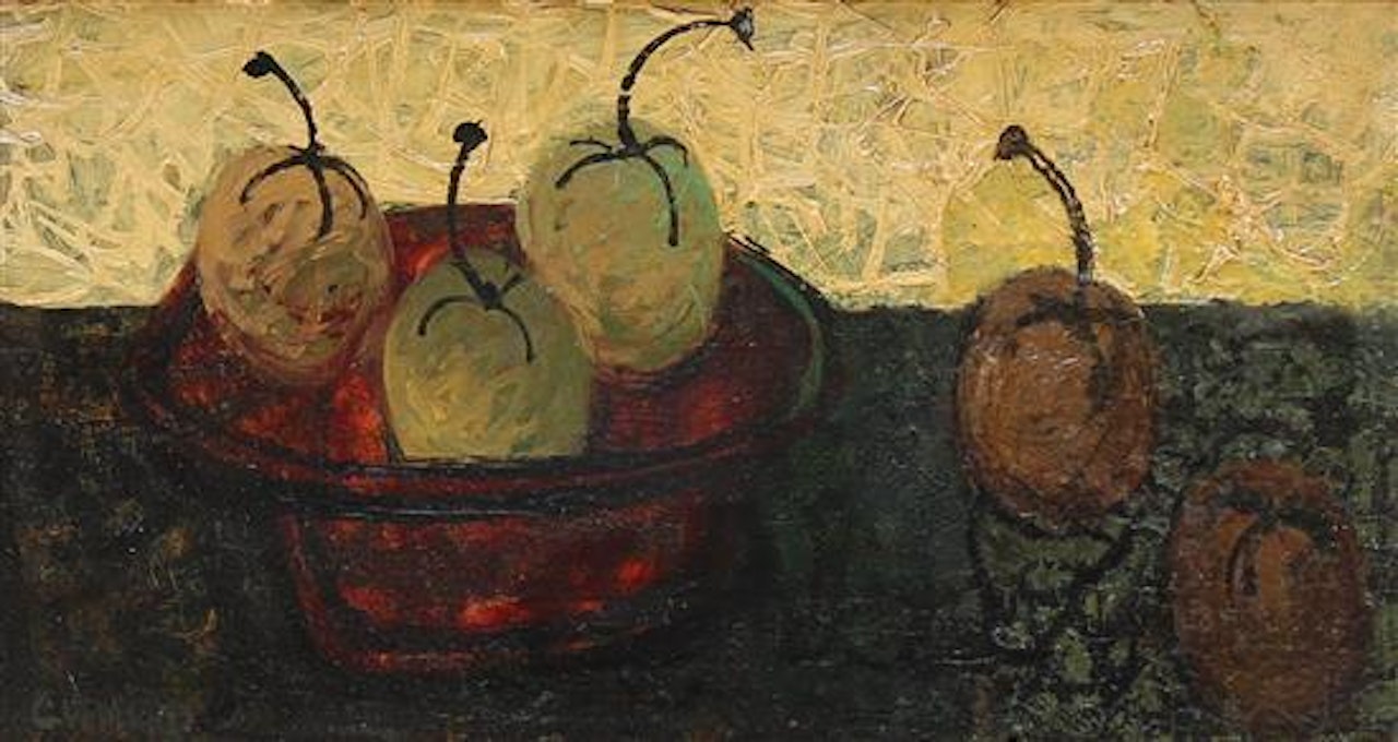 Still life with apples by Claude Venard