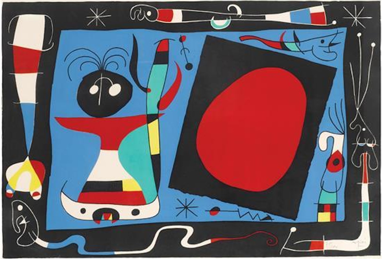 La femme au miroir by Joan Miró