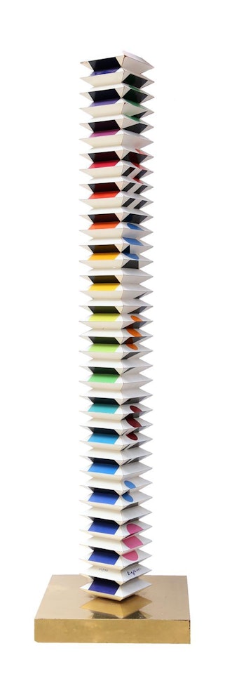 Beyond the visible - Multidimensional tower by Yaacov Agam