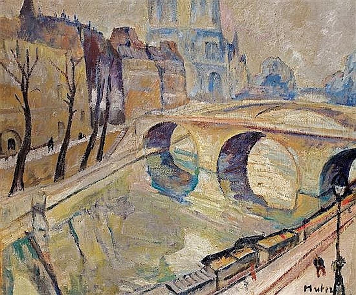 Le Pont St. Michel, Paris, by Mela Muter