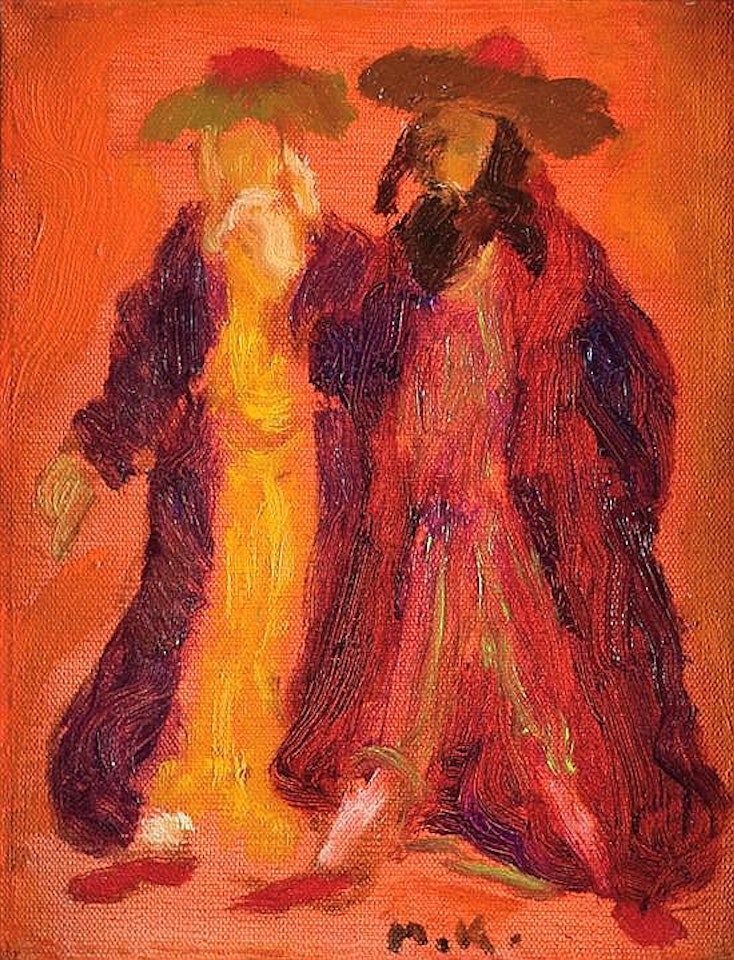 Two Rabbis by Emmanuel Mané-Katz