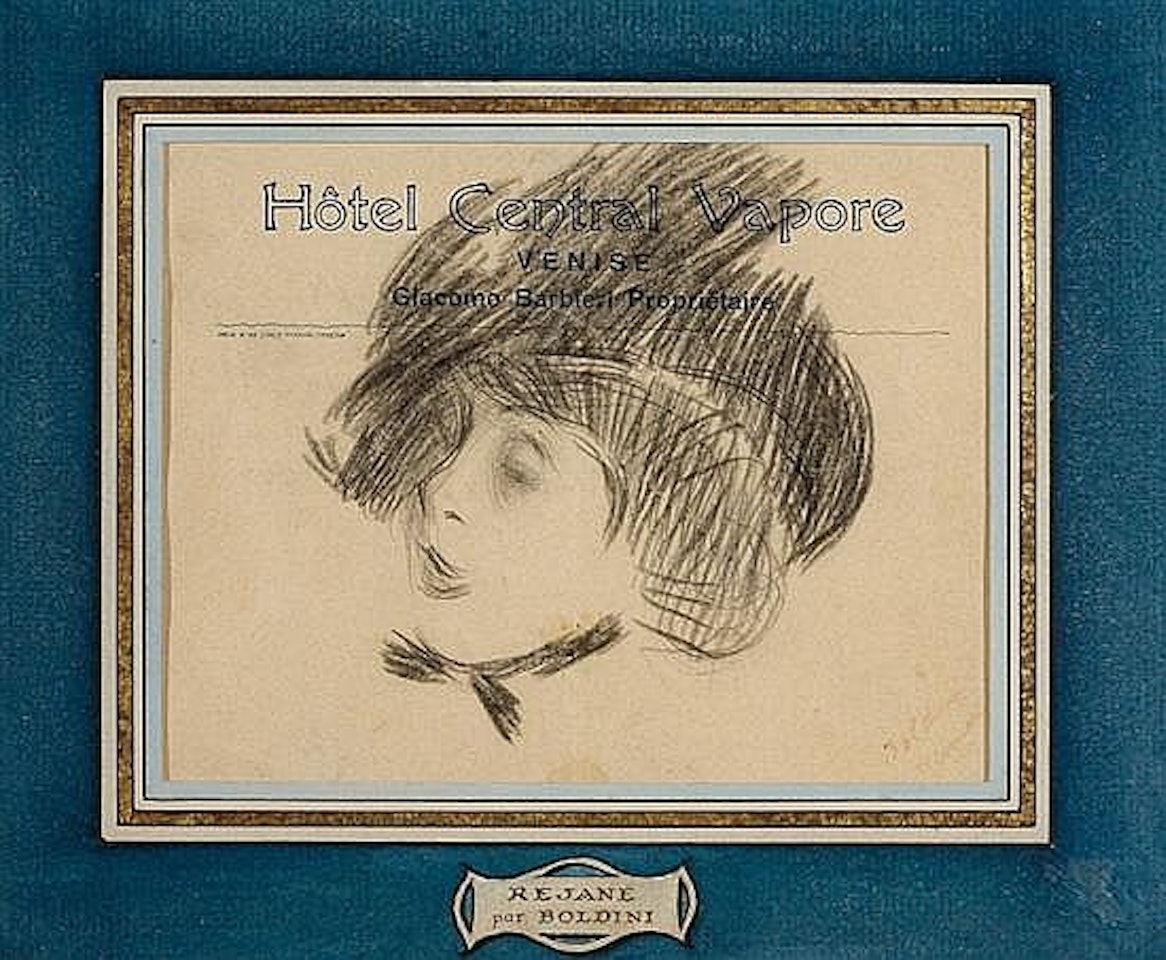 Study of woman"s head by Giovanni Boldini