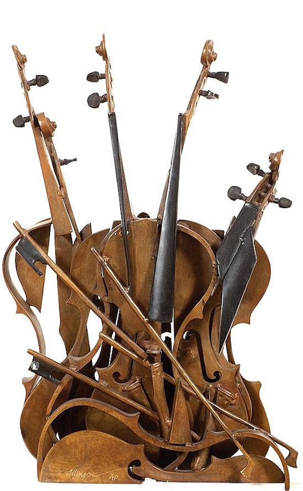 Violins decoupes by Arman