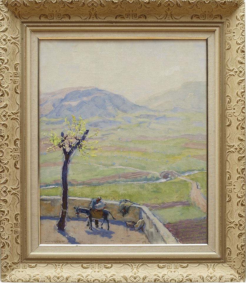 Southern landscape by Olle Hjortzberg