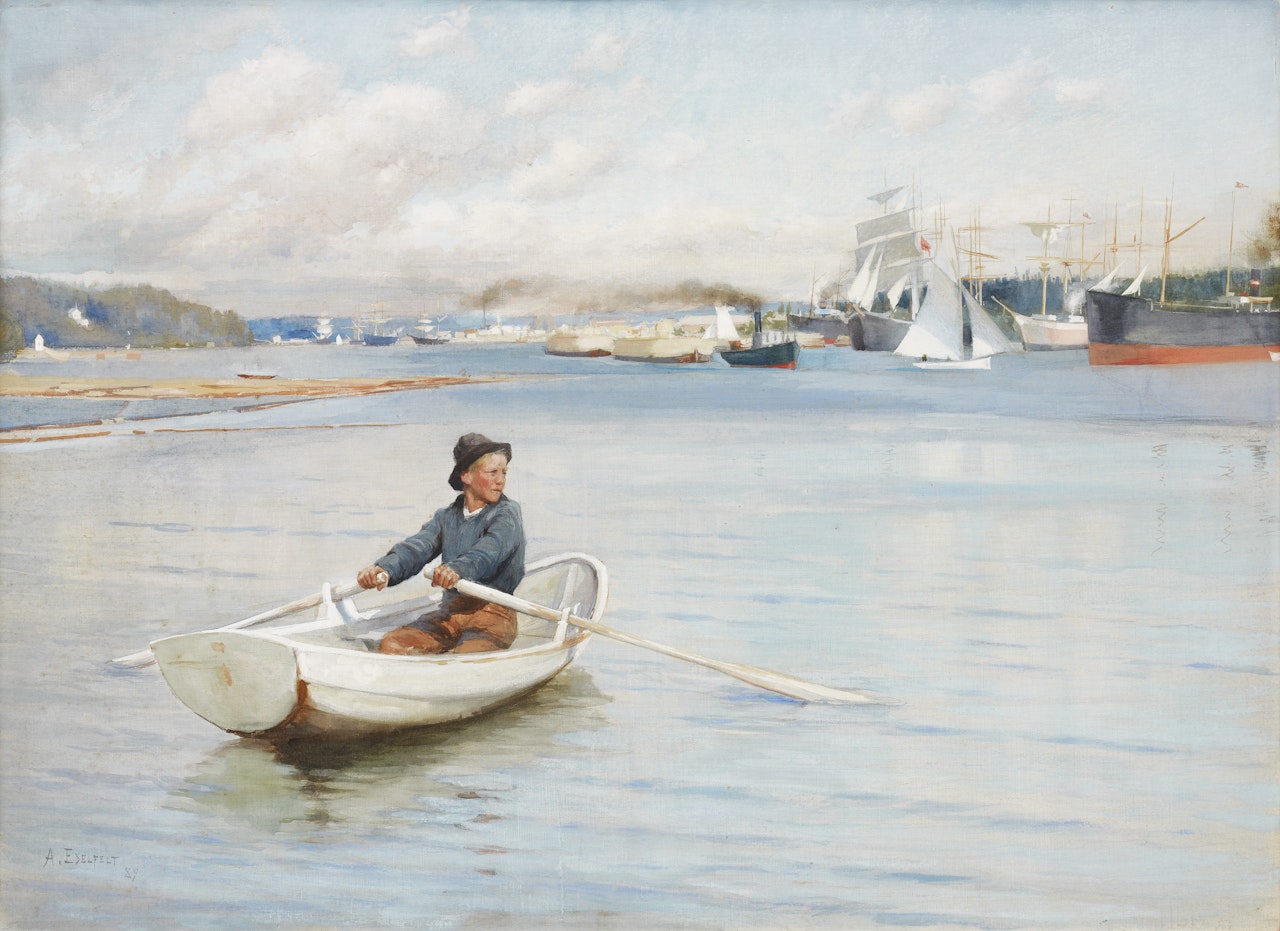 "From the entrance to Borgå" by Albert Edelfelt