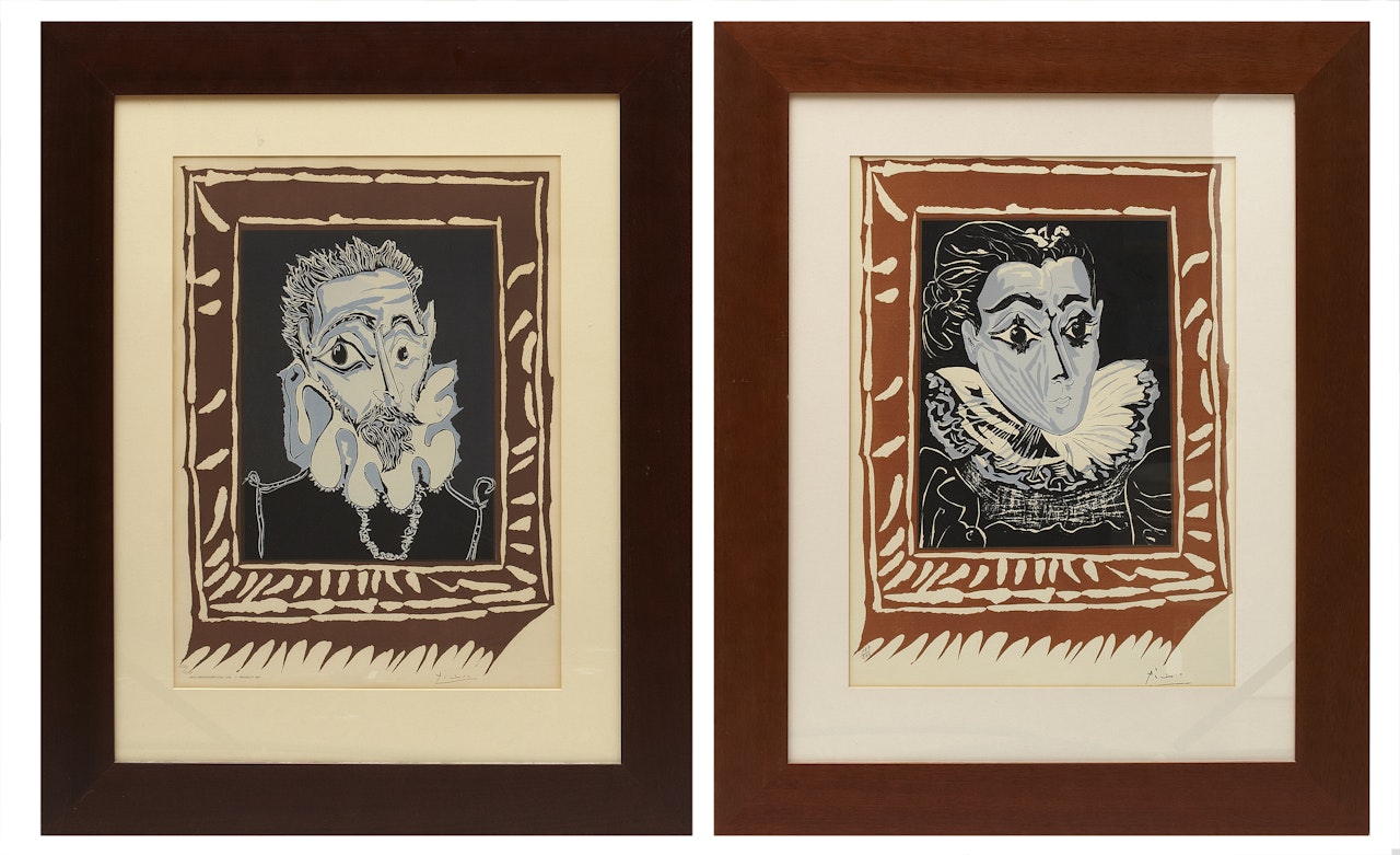 Portrait, two pieces by Pablo Picasso