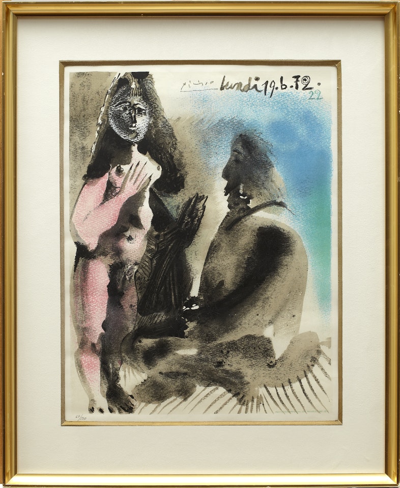 Woman and man by Pablo Picasso