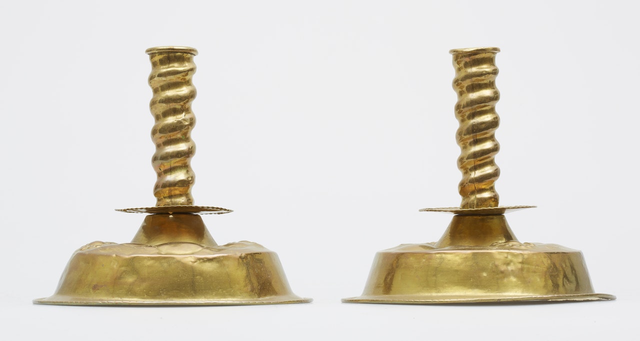Candlesticks, a pair by Unknown (Baroque style)