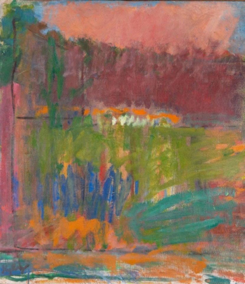 Landscape with figures by Carl Kylberg