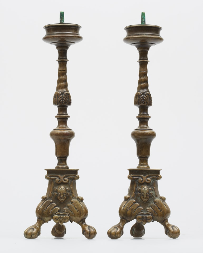 Candlesticks, a pair by Unknown (Baroque style)