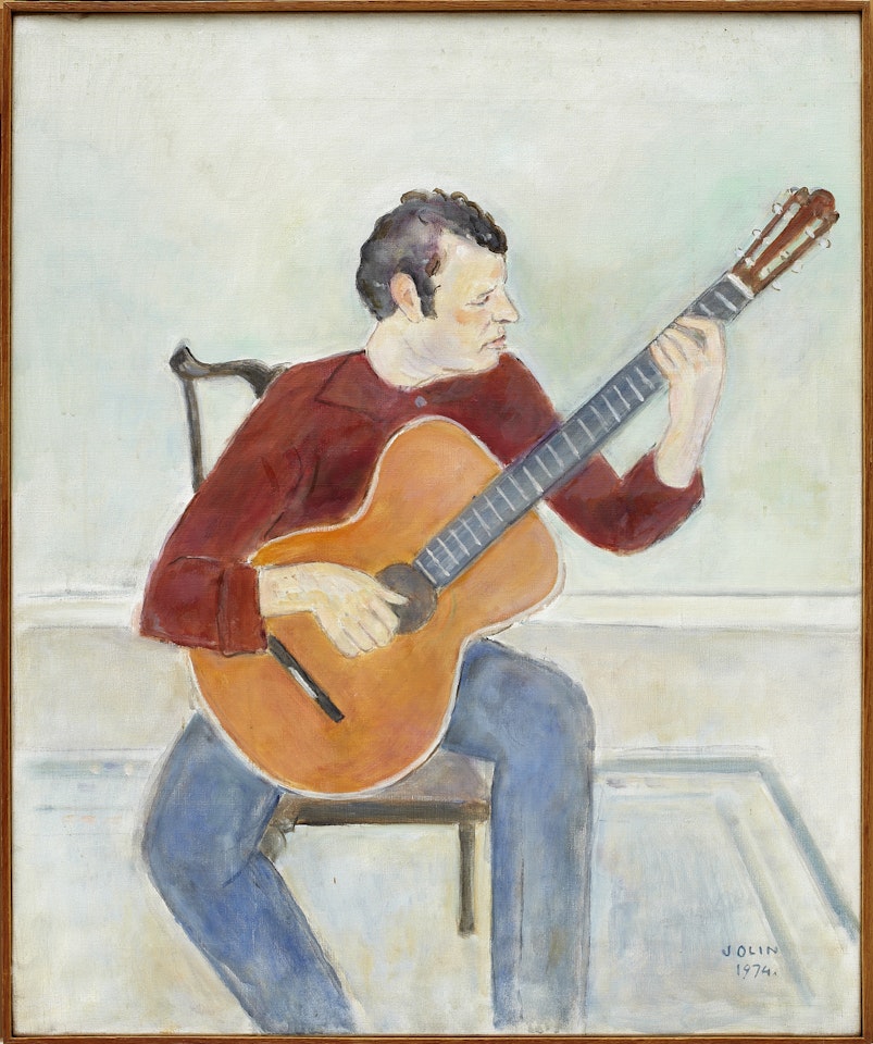 Man with guitar by Einar Jolin