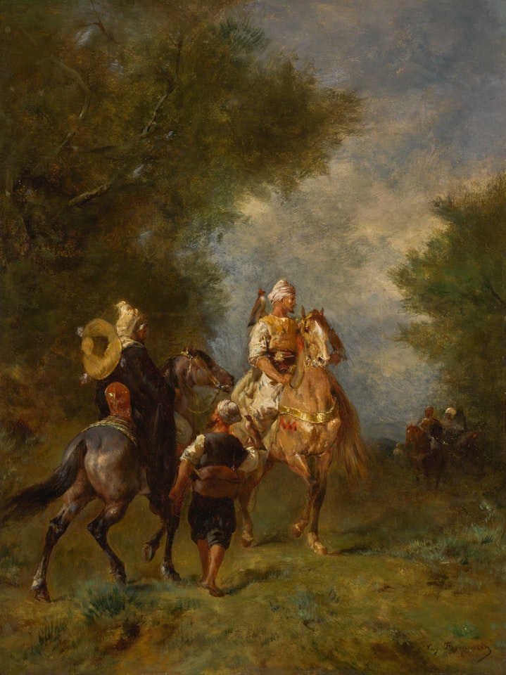 A HAWKING PARTY by Eugene Fromentin