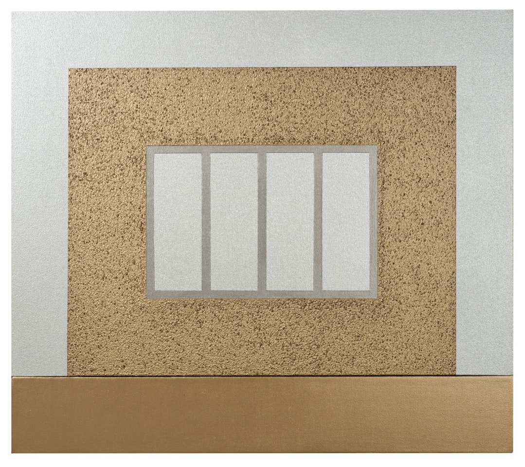 GOLD PRISON by Peter Halley