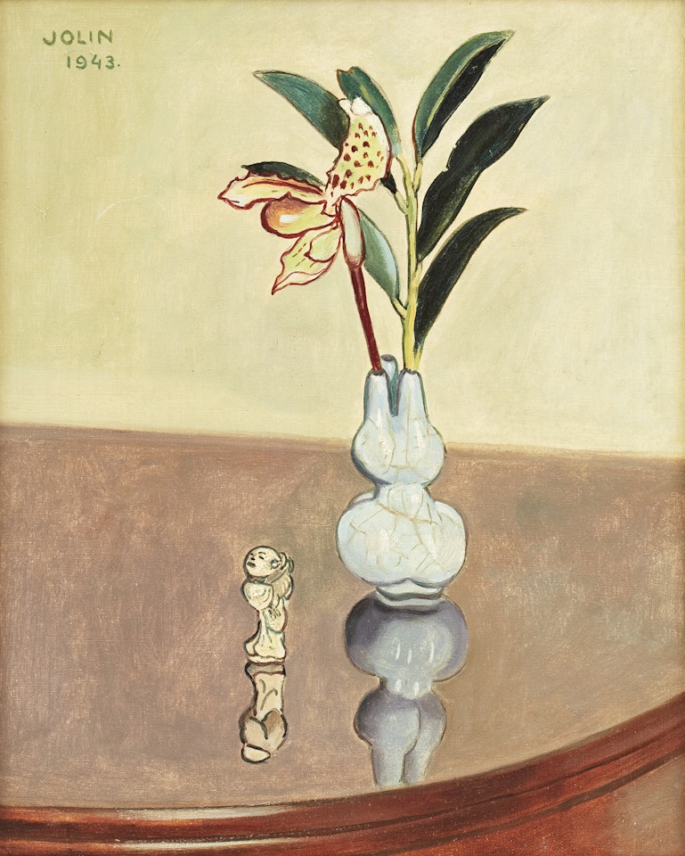 Still life with orchid by Einar Jolin