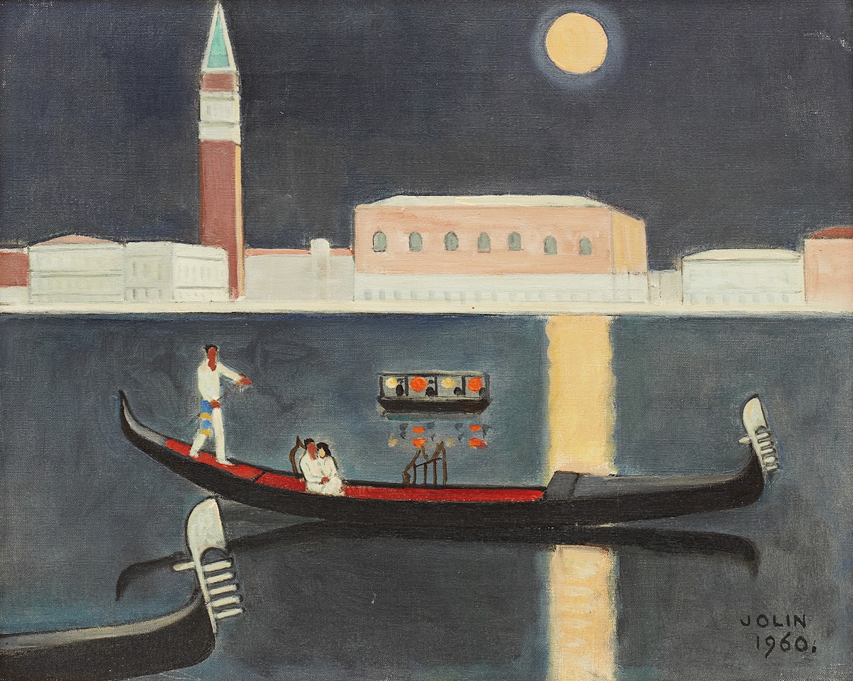 Night gondola ride in Venice by Einar Jolin