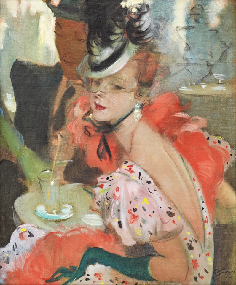 Elegant woman by Jean Gabriel Domergue