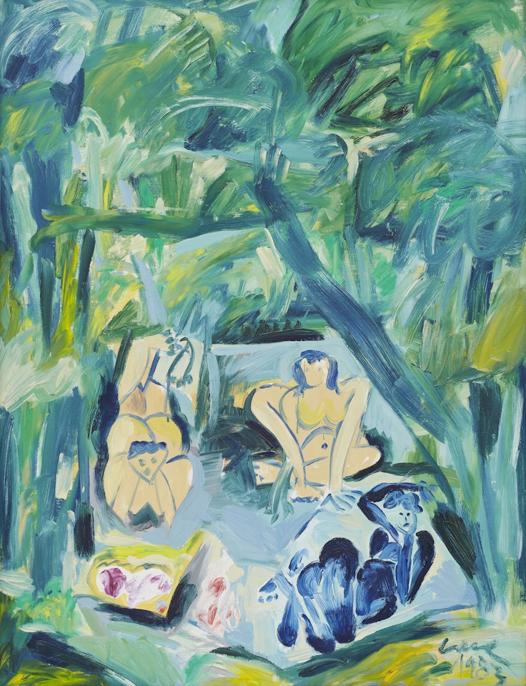 Déjeuner sur l"herbe by Louis Cane