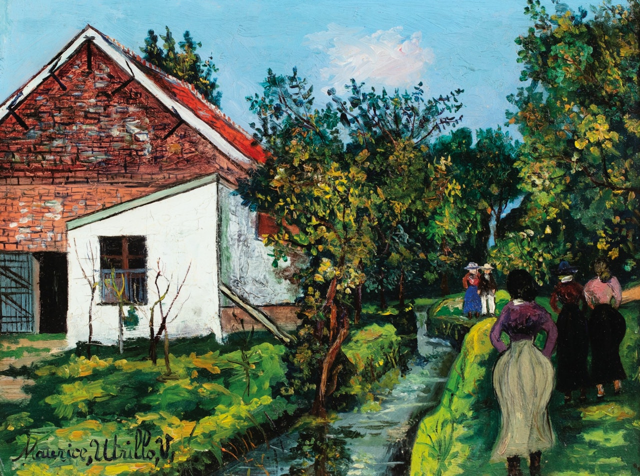 LA BIÈVRE À BOURG-LA-REINE (HAUTS-DE-SEINE) by Maurice Utrillo
