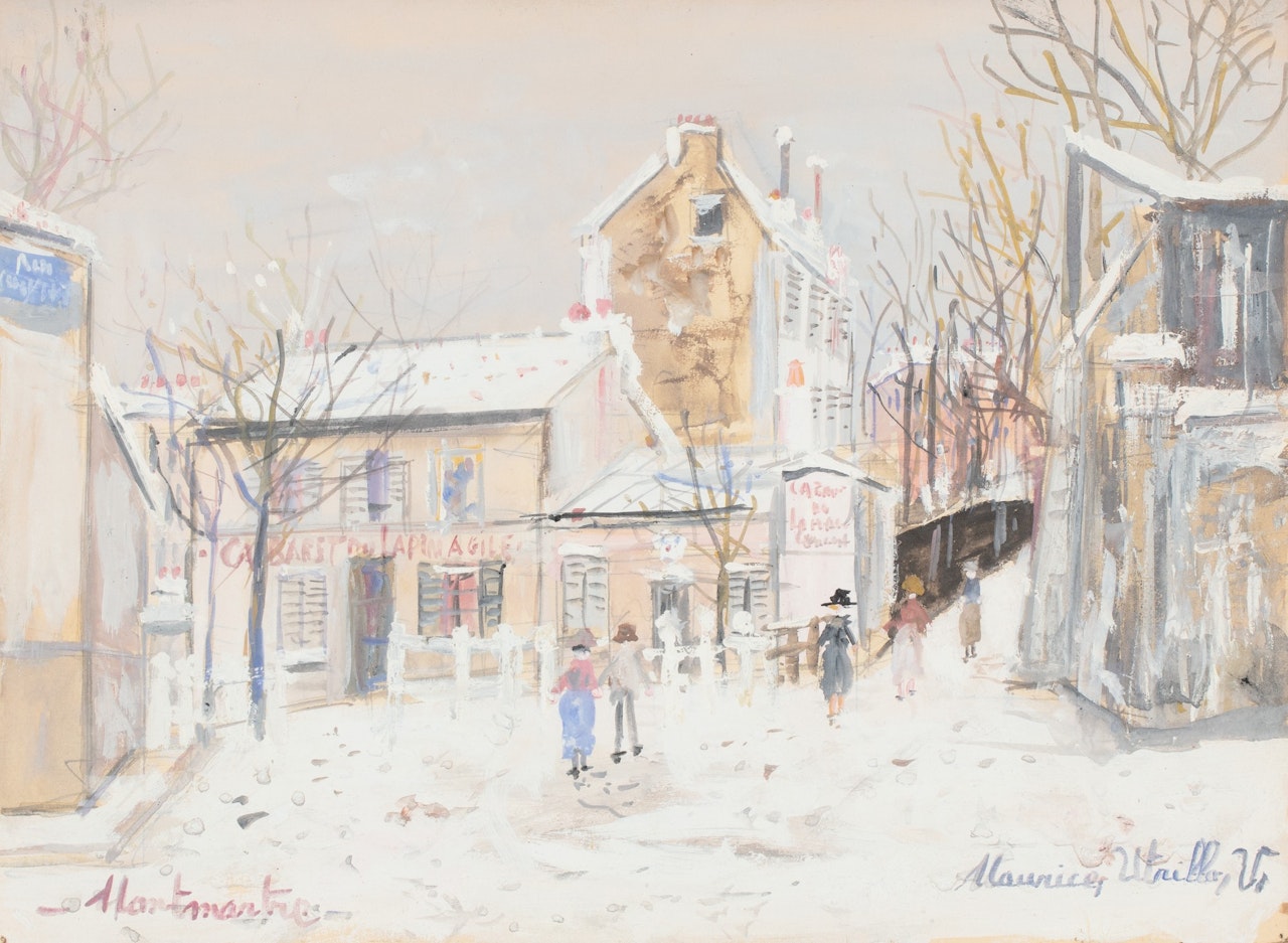 MONTMARTRE SOUS LA NEIGE by Maurice Utrillo
