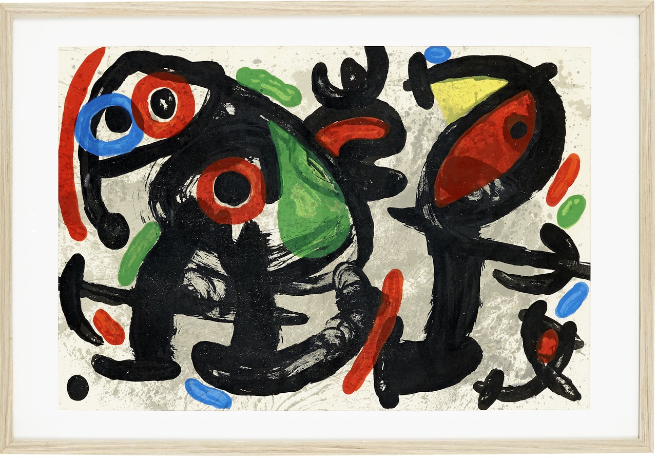 From "Derriére le miroir", number 186 (p.10-11) by Joan Miró