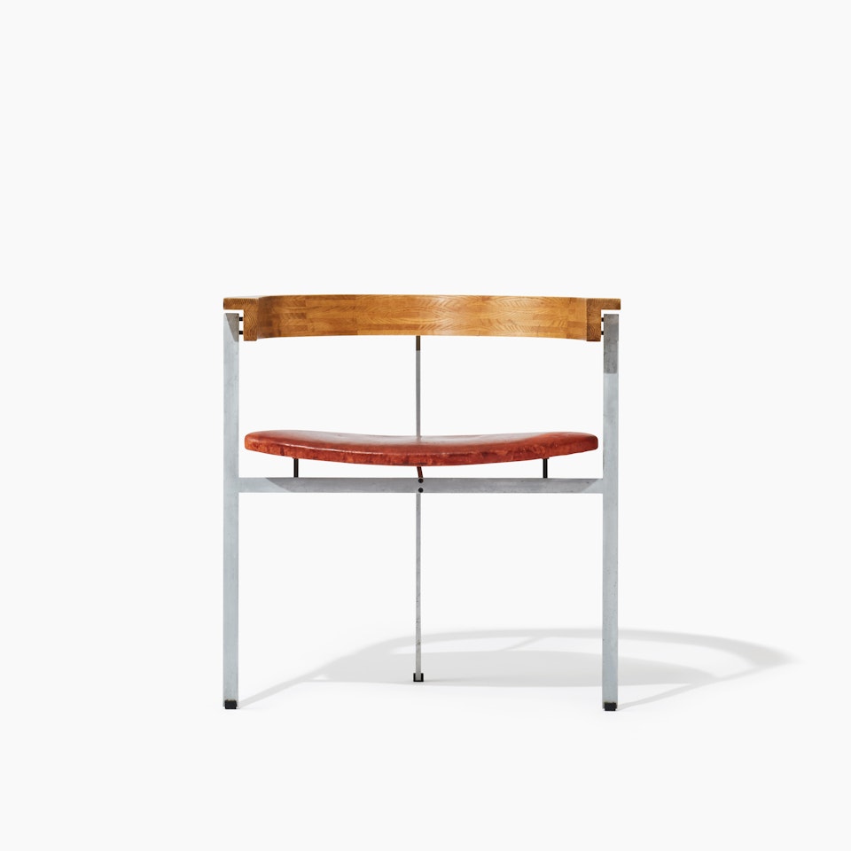 Chair. "PK 11"; A Poul Kjaelholm "PK-11" chair by Poul Kjaerholm