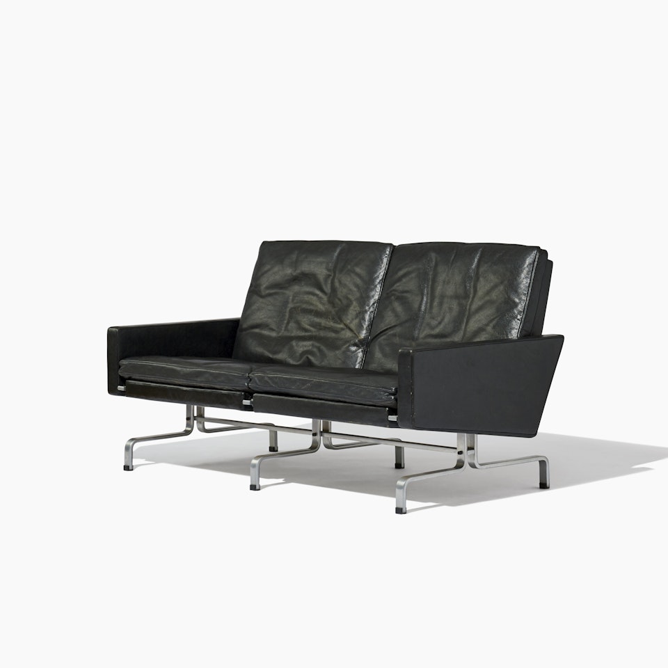 Couch. "PK 31/2"; Two seater; A Poul Kjaerholm "PK 31/2" sofa by Poul Kjaerholm