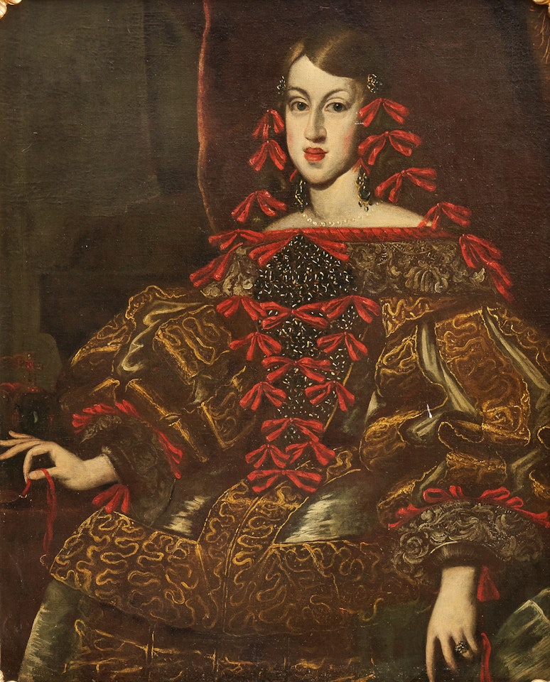Portrait depicting Margaret Theresa of Spain by Spanish School