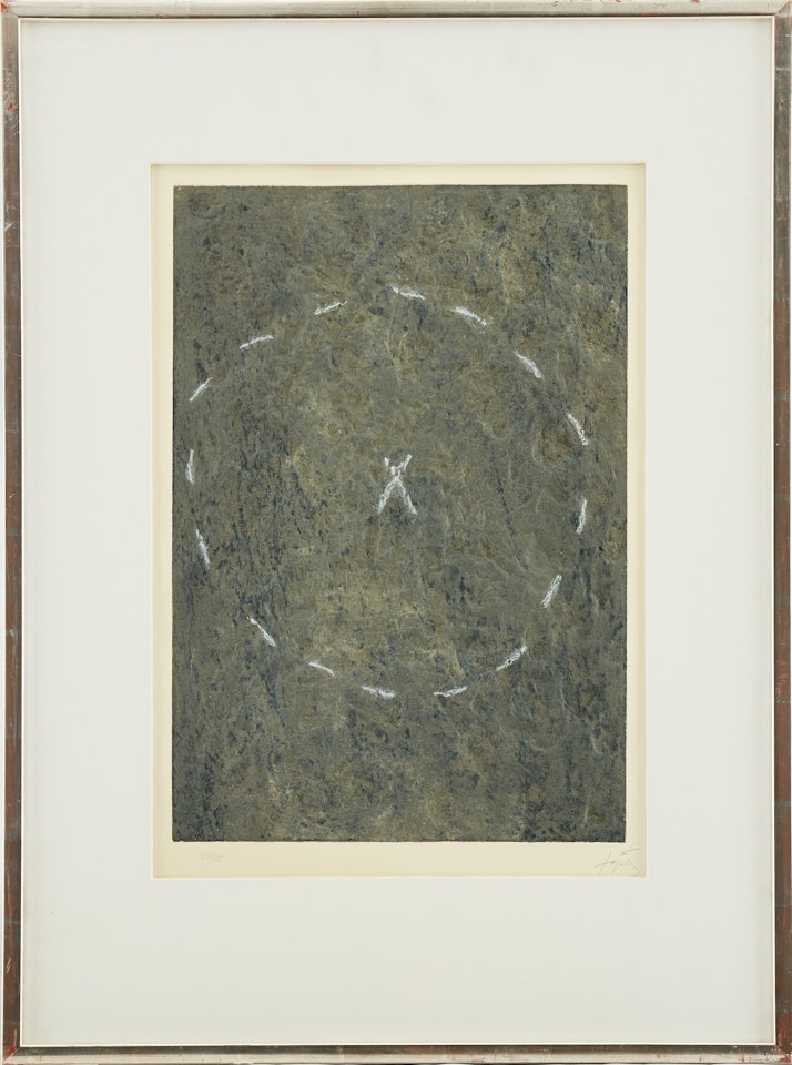 "Cercle sur Matière" by Antoni Tapies