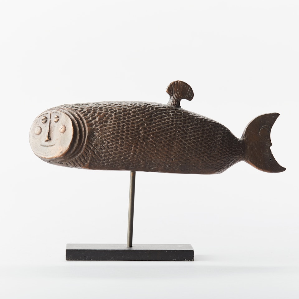 Sculpture. "The Moonfish" by Stig Lindberg