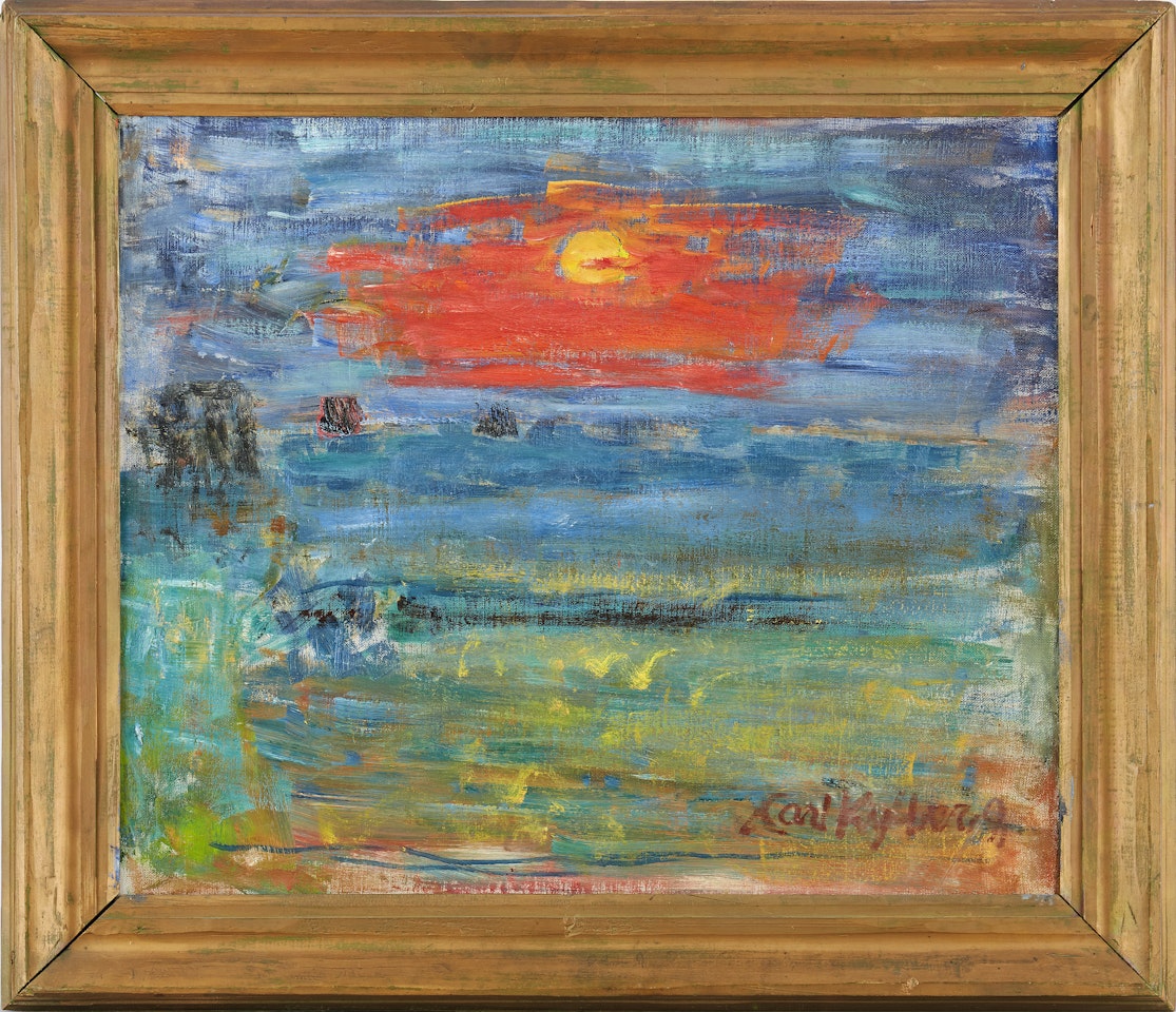 "The red evening sky" by Carl Kylberg