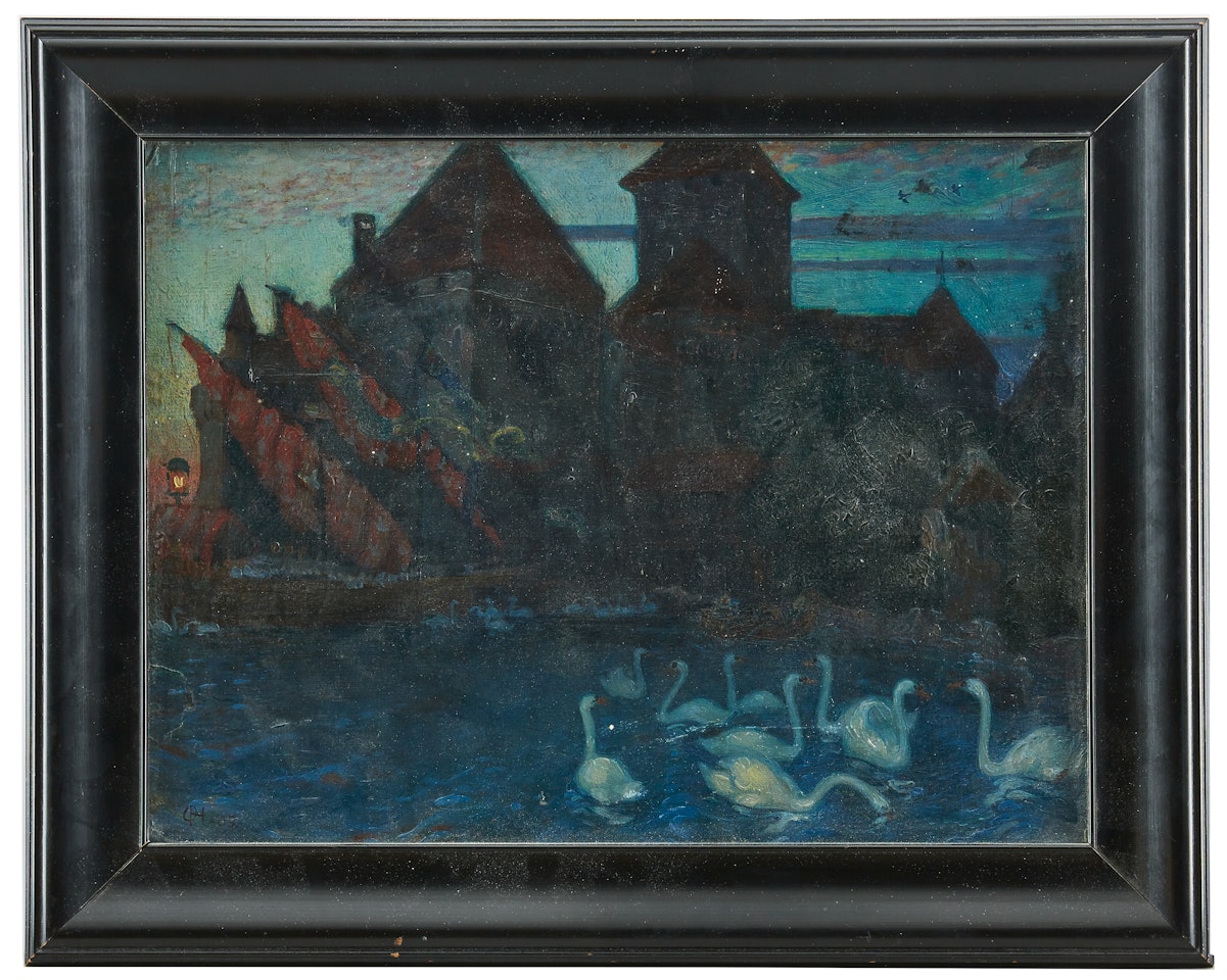 "Château Chillon, Montreux" by Olle Hjortzberg