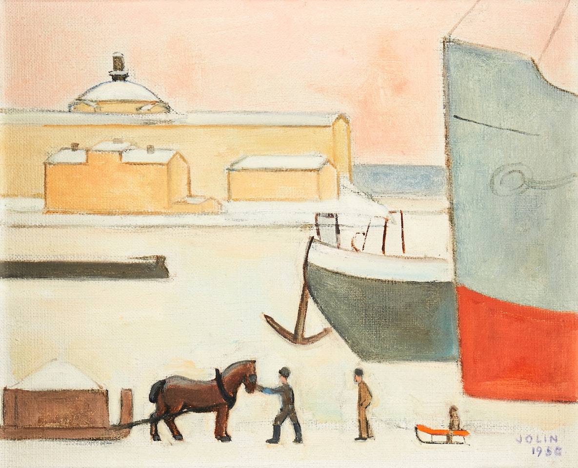 View from the quay towards Skeppsholm Church by Einar Jolin