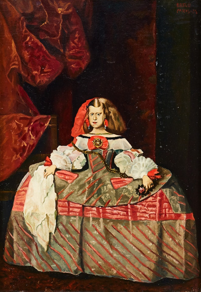 Portrait depicting Margarita Teresa of Spain after an older model by Erik Olson