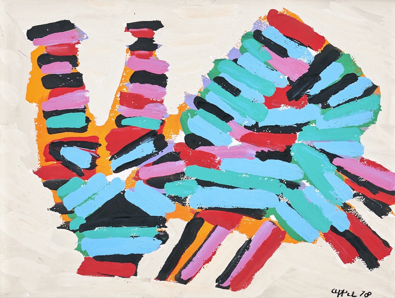 ”Frightened cat” by Karel Appel