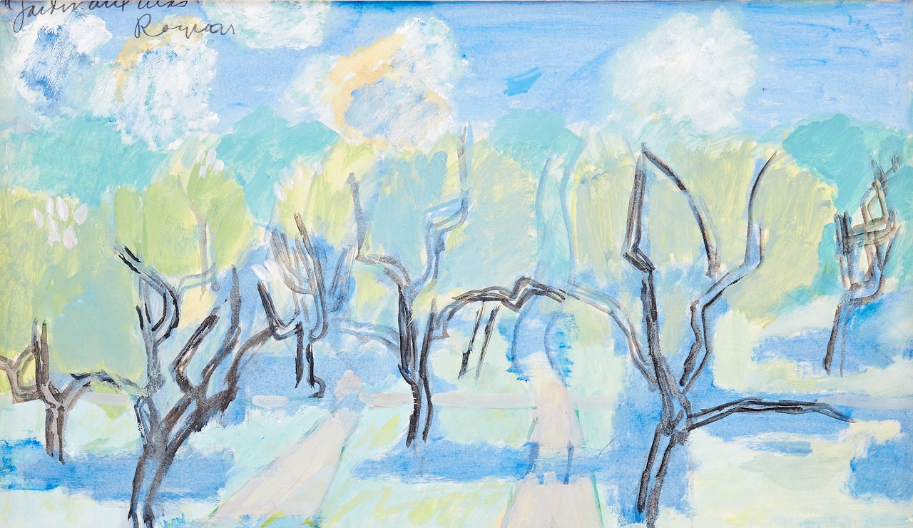"Jardin aux lilas" by Ragnar Sandberg