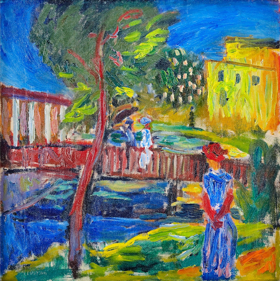 Walk by the river in summer greenery by Ivan Ivarson