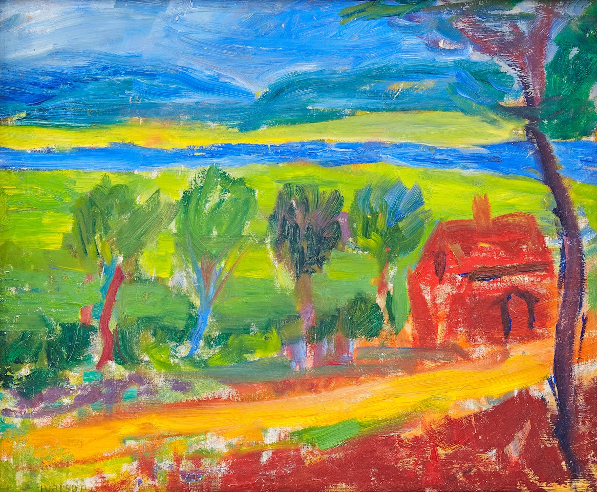 Cottage in the countryside, Hjertum by Ivan Ivarson