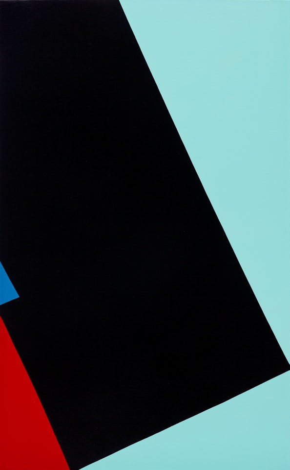 "Dynamique noir blanc rouge bleu" by Olle Baertling