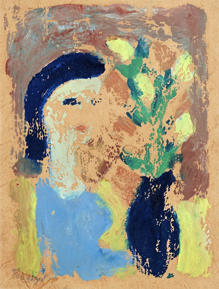 Woman with flowers by Jean Pougny