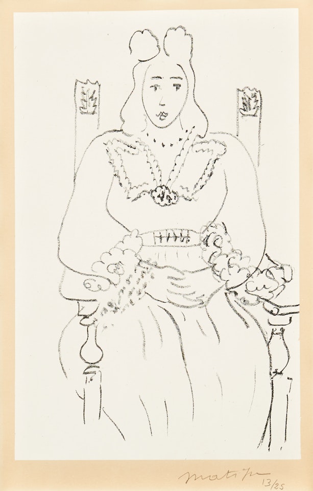 “Seated woman in costume” by Henri Matisse