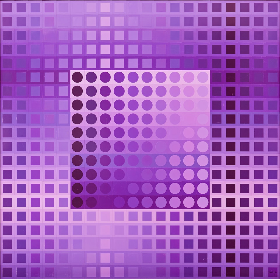 ”Monocolor violet” by Victor Vasarely