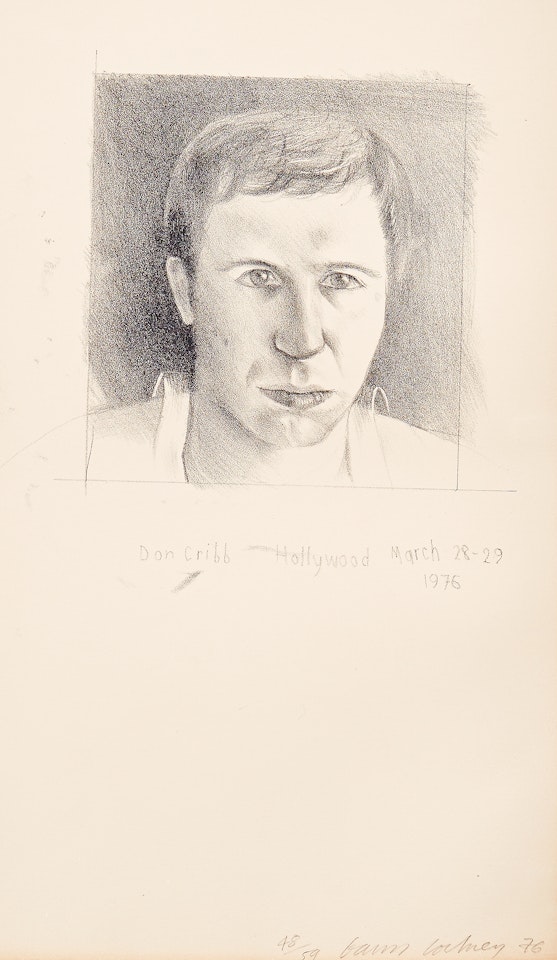 ”Donald Cribb” by David Hockney