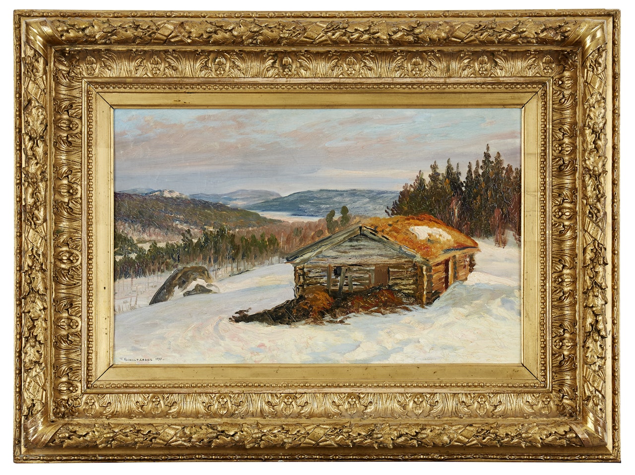 Winter landscape, Värmlands-Rämen by Anshelm Schultzberg