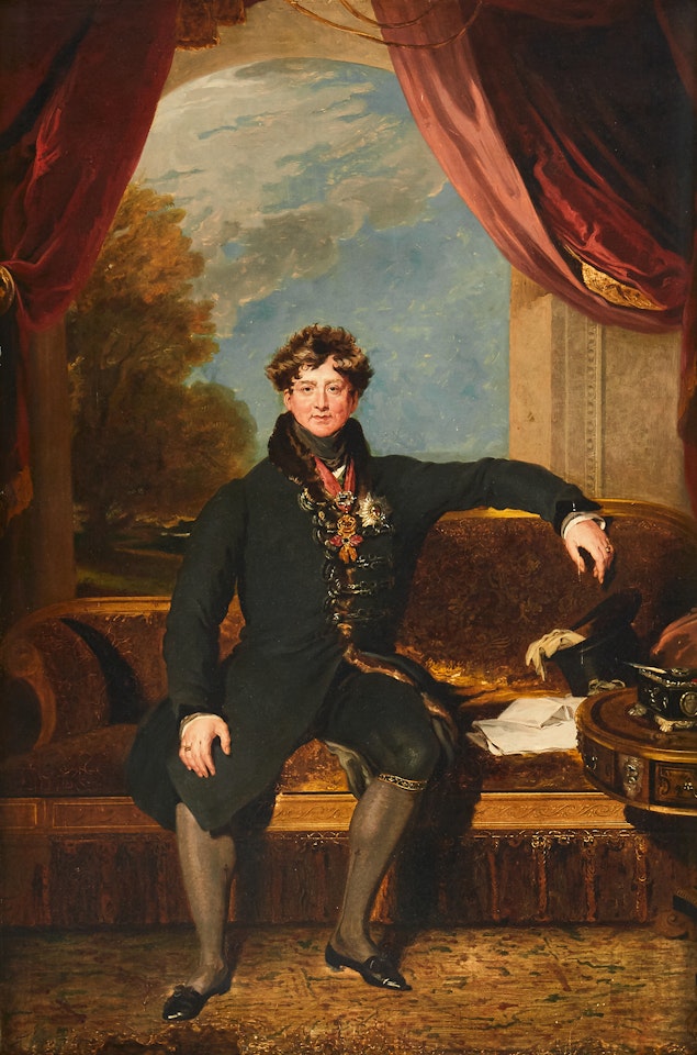 Portrait of King George IV seated in morning dress by Sir Thomas Lawrence